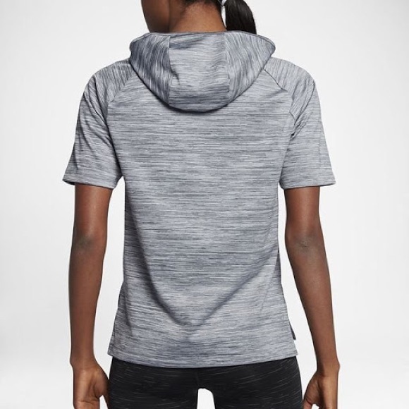 Nike Short Sleeve Running Hoodie - Picture 2 of 10